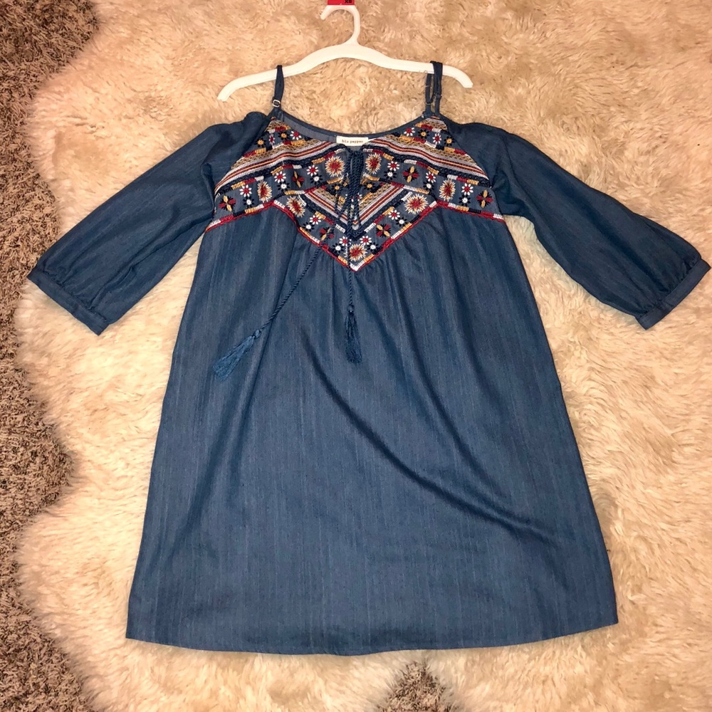 Blu Pepper Denim Dress